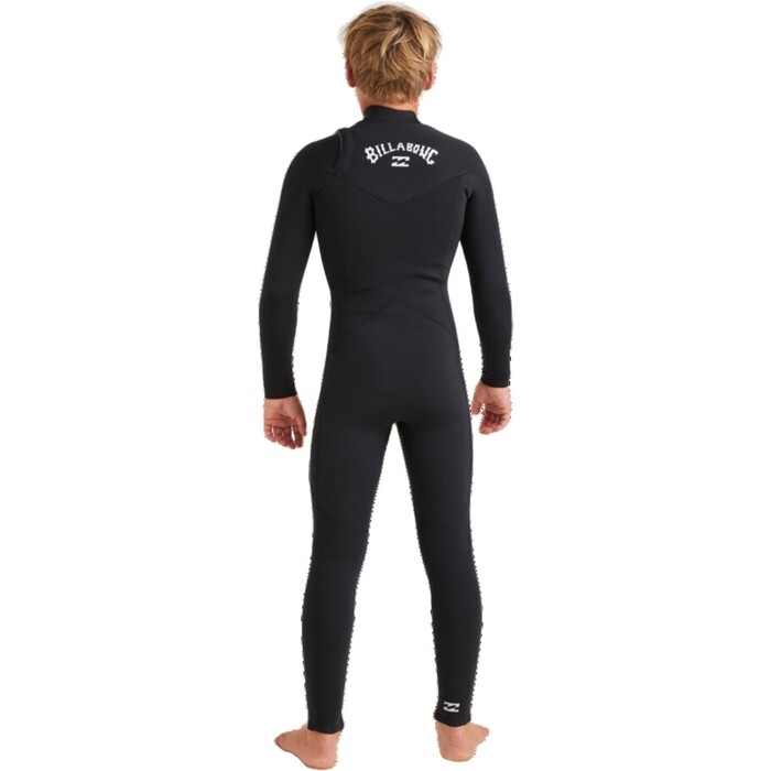 2024 Billabong Junior Foil 5/4mm Chest Zip Wetsuit ABBW100156 - Black